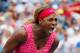 NEW YORK, NY - AUGUST 30: Serena Williams of the United States reacts against Varvara Lepchenko of the United States during their women's singles third round match on Day Six of the 2014 US Open at the USTA Billie Jean King National Tennis Center on Augu