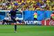 BRASILIA, BRAZIL - JULY 12: Daley Blind of the Netherlands scores his team's second goal during the 2014 FIFA World Cup Brazil Third Place Playoff match between Brazil and the Netherlands at Estadio Nacional on July 12, 2014 in Brasilia, Brazil. (Photo b