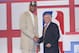 25 Jun 1997: Center Tim Duncan of the San Antonio Spurs shakes hands with NBA Commissioner David Stern during the NBA Draft at the Charlotte Coliseum in Charlotte, North Carolina. Mandatory Credit: Craig Jones /Allsport