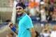 NEW YORK, NY - AUGUST 31: Roger Federer of Switzerland reacts after defeating Marcel Granollers of Spain during their men's singles third round match on Day Seven of the 2014 US Open at the USTA Billie Jean King National Tennis Center on August 31, 2014