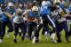 NASHVILLE, TN - AUGUST 28: Running back Bishop Sankey #20 of the Tennessee Titans rushes against the Minnesota Vikings at LP Field on August 28, 2014 in Nashville, Tennessee. (Photo by Frederick Breedon/Getty Images)