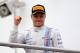 HOCKENHEIM, GERMANY - JULY 20: Valtteri Bottas of Finland and Williams celebrates on the podium after claiming second place in the German Grand Prix at Hockenheimring on July 20, 2014 in Hockenheim, Germany. (Photo by Mark Thompson/Getty Images)