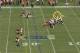Lynch pressures San Diego's right tackle, which puts him in a position to defend the passing lane. He raises his arm and deflects the pass in the process.