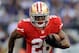 Carlos Hyde should see a decent number of carries as he backs up Gore.