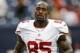 Aug 28, 2014; Houston, TX, USA; San Francisco 49ers tight end Vernon Davis (85) before the game against the Houston Texans at NRG Stadium. Mandatory Credit: Kevin Jairaj-USA TODAY Sports