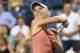 Sep 2, 2014; New York, NY, USA; Caroline Wozniacki (DEN) reacts after defeating Sara Errani (ITA) on day nine of the 2014 U.S. Open tennis tournament at USTA Billie Jean King National Tennis Center. Mandatory Credit: Robert Deutsch-USA TODAY Sports