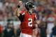 ATLANTA, GA - DECEMBER 15: Matt Ryan #2 of the Atlanta Falcons reacts after a touchdown against the Washington Redskins at Georgia Dome on December 15, 2013 in Atlanta, Georgia. (Photo by Kevin C. Cox/Getty Images)