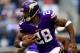 ARLINGTON, TX - NOVEMBER 03: Running back Adrian Peterson #28 of the Minnesota Vikings carries the ball during the game against the Dallas Cowboys at Cowboys Stadium on November 3, 2013 in Arlington, Texas. (Photo by Jamie Squire/Getty Images)