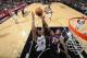 SAN ANTONIO, TX - April 16: Kawhi Leonard #2 of the San Antonio Spurs rebounds against Jordan Hill #27 of the Los Angeles Lakers at the AT&T Center on April 16, 2014 in San Antonio, Texas. NOTE TO USER: User expressly acknowledges and agrees that, by down