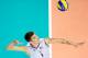 CRACOW, POLAND - SEPTEMBER 02: Matthew Anderson of USA serves the ball during the FIVB World Championships match between USA and Iran at Cracow Arena on September 2, 2014 in Cracow, Poland. (Photo by Adam Nurkiewicz/Getty Images)