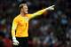 LONDON, ENGLAND - SEPTEMBER 03: Joe Hart of England shouts instructions during the International friendly match between England and Norway at Wembley Stadium on September 3, 2014 in London, England. (Photo by Jamie McDonald/Getty Images)