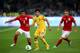 KIEV, UKRAINE - SEPTEMBER 10: Edmar of Ukraine is pursued by Kyle Walker and Ricky Lambert of England during the FIFA 2014 World Cup Qualifying Group H match between Ukraine and England at the Olympic Stadium on September 10, 2013 in Kiev, Ukraine. (Pho