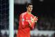 LIVERPOOL, ENGLAND - AUGUST 30: Thibaut Courtois of Chelsea looks on during the Barclays Premier League match between Everton and Chelsea at Goodison Park on August 30, 2014 in Liverpool, England. (Photo by Chris Brunskill/Getty Images)