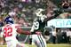 EAST RUTHERFORD, NJ - AUGUST 22: Antonio Allen #39 of the New York Jets breaks up a pass inteded for Rueben Randle #82 of the New York Giants during the first quarter of a preseason game at MetLife Stadium on August 22, 2014 in East Rutherford, New Jerse
