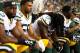 SEATTLE - SEPTEMBER 04: Josh Boyd #93 of the Green Bay Packers hnags his head on dejection on the bench during the game against he Seattle Seahawks at Century Link Field on September 4, 2014 in Seattle, Washington. (Photo by Jonathan Ferrey/Getty Images