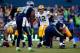 SEATTLE, WA - SEPTEMBER 04: Quarterback Aaron Rodgers #12 of the Green Bay Packers calls out a play at the line of scrimmage during the second quarter of the game against the Seattle Seahawks at CenturyLink Field on September 4, 2014 in Seattle, Washingto