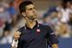 NEW YORK, NY - SEPTEMBER 03: Novak Djokovic of Serbia celebrates after defeating Andy Murray of Great Britain in their men's singles quarterfinal match on Day Ten of the 2014 US Open at the USTA Billie Jean King National Tennis Center on September 3, 201