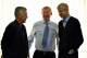 NYON, SWITZERLAND - SEPTEMBER 04: Real Madrid Coach Carlo Ancelotti, UEFA Elite Coaches Forum Chairman Sir Alex Ferguson and Arsenal FC Coach Arsene Wenger speak during the UEFA Elite Club Coaches Forum at the UEFA headquarters, The House of European Foo