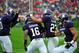 EVANSTON, IL- OCTOBER 04: Godwin Igwebuike #16 of the Northwestern Wildcats is greeted after intercepting a pass against the Wisconsin Badgers during the first half on October 4, 2014 at Ryan Field in Evanston, Illinois. (Photo by David Banks/Getty Ima