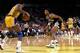 Alvin Robertson defends against Magic Johnson.
