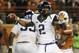 Nov 27, 2014; Austin, TX, USA; TCU Horned Frogs quarterback Trevone Boykin (2) throws a pass against the Texas Longhorns during the game at Darrell K Royal-Texas Memorial Stadium. Mandatory Credit: Brendan Maloney-USA TODAY Sports
