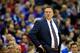 KANSAS CITY, MO - DECEMBER 13: Head coach Bill Self of the Kansas Jayhawks coaches from the bench during the game against the Utah Utes at the Sprint Center on December 13, 2014 in Kansas City, Missouri. (Photo by Jamie Squire/Getty Images)
