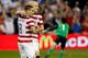 KANSAS CITY, KS - OCTOBER 16: Michael Bradley #4 of the USA congratulates Clint Dempsey #8 after Dempsey scored a goal during the first half fo the World Cup Qualifying match against Guatemala at LiveStrong Sporting Park on October 16, 2012 in Kansas Cit