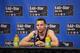 NEW YORK, NY - FEBRUARY 15: Stephen Curry of the Western Conference All-Stars talks to the media during the 2015 NBA All-Star Game as part of the 2015 All-Star Weekend at Madison Square Garden on February 15, 2015 in New York, New York. NOTE TO USER: Use