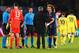PARIS, FRANCE - FEBRUARY 17: Jose Mourinho manager of Chelsea shakes hands with David Luiz of Paris Saint-Germain after the UEFA Champions League Round of 16 match between Paris Saint-Germain and Chelsea at Parc des Princes on February 17, 2015 in Paris,