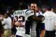 GLENDALE, AZ - FEBRUARY 01: Devin McCourty #32 of the New England Patriots celebrates with Stephen Gostkowski #3 of the New England Patriots after defeating the Seattle Seahawks 28-24 to win Super Bowl XLIX at University of Phoenix Stadium on February