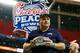 ATLANTA, GA - DECEMBER 31: Head coach Gary Patterson of the TCU Horned Frogs celebrates with the trophy after their 42 to 3 win over the Ole Miss Rebels during the Chik-fil-A Peach Bowl at Georgia Dome on December 31, 2014 in Atlanta, Georgia. (Photo by
