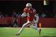 LINCOLN, NE - OCTOBER 25: Running back Ameer Abdullah #8 of the Nebraska Cornhuskers runs for a touchdown during the game against the Rutgers Scarlet Knights at Memorial Stadium on October 25, 2014 in Lincoln, Nebraska. Abdullah set a school record for ca