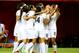 Jun 13, 2015; Montreal, Quebec, CAN; Costa Rica defender Lixy Rodriguez (12) celebrates a goal by forward Melissa Herrera against Korea Republic during the first half of a Group E soccer match in the 2015 FIFA women's World Cup at Olympic Stadium. Mandato