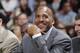 Corliss Williamson on the Sacramento Kings' bench.