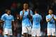 WEST BROMWICH, ENGLAND - AUGUST 10: Vincent Kompany of Manchester City (4) and team mates applaud after the Barclays Premier League match between West Bromwich Albion and Manchester City at The Hawthorns on August 10, 2015 in West Bromwich, England. (Ph