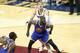 CLEVELAND, OH - JUNE 16: Draymond Green #23 of the Golden State Warriors boxes out against Timofey Mozgov #20 of the Cleveland Cavaliers in Game Six of the 2015 NBA Finals on June 16, 2015 at Quicken Loans Arena in Cleveland, Ohio. NOTE TO USER: User expr