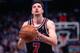 SACRAMENTO, CA - JANAURY 30: Toni Kukoc #7 of the Chicago Bulls shoots a foul shot against the Sacramento Kings during a game played on January 30, 1997 at Arco Arena in Sacramento, California. NOTE TO USER: User expressly acknowledges and agrees that, b