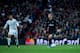 MADRID, SPAIN - NOVEMBER 03: Zlatan Ibrahimovic (R) of Paris Saint-Germain controls the ball ahead Cristiano Ronaldo (L) of Real Madrid CF during the UEFA Champions League Group A match between Real Madrid CF and Paris Saint-Germain at Estadio Santiago B