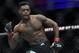 December 10, 2015; Las Vegas, NV, USA; Aljamain Sterling celebrates his victory by chokehold submission against Johnny Eduardo during UFC Fight Night at The Chelsea at the Cosmopolitan. Mandatory Credit: Gary A. Vasquez-USA TODAY Sports