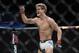 December 10, 2015; Las Vegas, NV, USA; Sage Northcutt celebrates his victory by submission against Cody Pfister during UFC Fight Night at The Chelsea at the Cosmopolitan. Mandatory Credit: Gary A. Vasquez-USA TODAY Sports