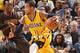 INDIANAPOLIS, IN - DECEMBER 28: Monta Ellis #11 of the Indiana Pacers handles the ball against the Atlanta Hawks on December 28, 2015 at Bankers Life Fieldhouse in Indianapolis, Indiana. NOTE TO USER: User expressly acknowledges and agrees that, by downl