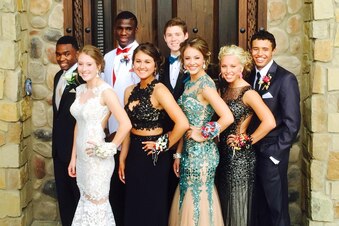 Courtesy of Neal Hawks The former Rebels at prom after switching to a traditional school.