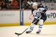 ANAHEIM, CA - JANUARY 11: Blake Wheeler #26 of the Winnipeg Jets handles the puck during an NHL game against the Anaheim Ducks at the Honda Center on January 11, 2015 in Anaheim, California. (Photo by Jonathan Moore/Getty Images)
