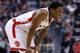 TORONTO, ON - DECEMBER 30: Kyle Lowry #7 of the Toronto Raptors has a laugh during an NBA game against the Washington Wizards at the Air Canada Centre on December 30, 2015 in Toronto, Ontario, Canada. NOTE TO USER: User expressly acknowledges and agrees