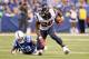 INDIANAPOLIS, IN - DECEMBER 20: Alfred Blue #28 of the Houston Texans runs with the ball against the Indianapolis Colts at Lucas Oil Stadium on December 20, 2015 in Indianapolis, Indiana. (Photo by Andy Lyons/Getty Images)