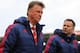 STOKE ON TRENT, ENGLAND - DECEMBER 26: Louis van Gaal the head coach / manager of Manchester United and Ryan Giggs the assistant head coach / assistant manager of Manchester United looks on during the Barclays Premier League match between Stoke City and M