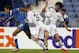 Basel's Egyptian midfielder Mohamed Elneny (R) vies with Belenenses' forward Kuca (L) during the UEFA Europa League group I football match CF Os Belenenses vs FC Basel at the Restelo stadium in Lisbon on November 5, 2015. AFP PHOTO/ JOSE MANUEL RIBEIRO