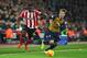 SOUTHAMPTON, ENGLAND - DECEMBER 26: Victor Wanyama of Southampton battles with Nacho Monreal of Arsenal during the Barclays Premier League match between Southampton and Arsenal at St Mary's Stadium on December 26, 2015 in Southampton, England. (Photo by