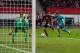 (L-R) goalkeeper Marc-Andre Ter Stegen of FC Barcelona, Christoph Kramer of Bayer 04 Leverkusen, Ivan Rakitic of FC Barcelona during the UEFA Champions League match between Bayer 04 Leverkusen and FC Barcelona on December 9, 2015 at the BayArena in Leverk