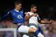 LIVERPOOL, ENGLAND - SEPTEMBER 12: John Stones of Everton tackles Diego Costa of Chelsea during the Barclays Premier League match between Everton and Chelsea at Goodison Park on September 12, 2015 in Liverpool, United Kingdom. (Photo by Alex Livesey/Gett